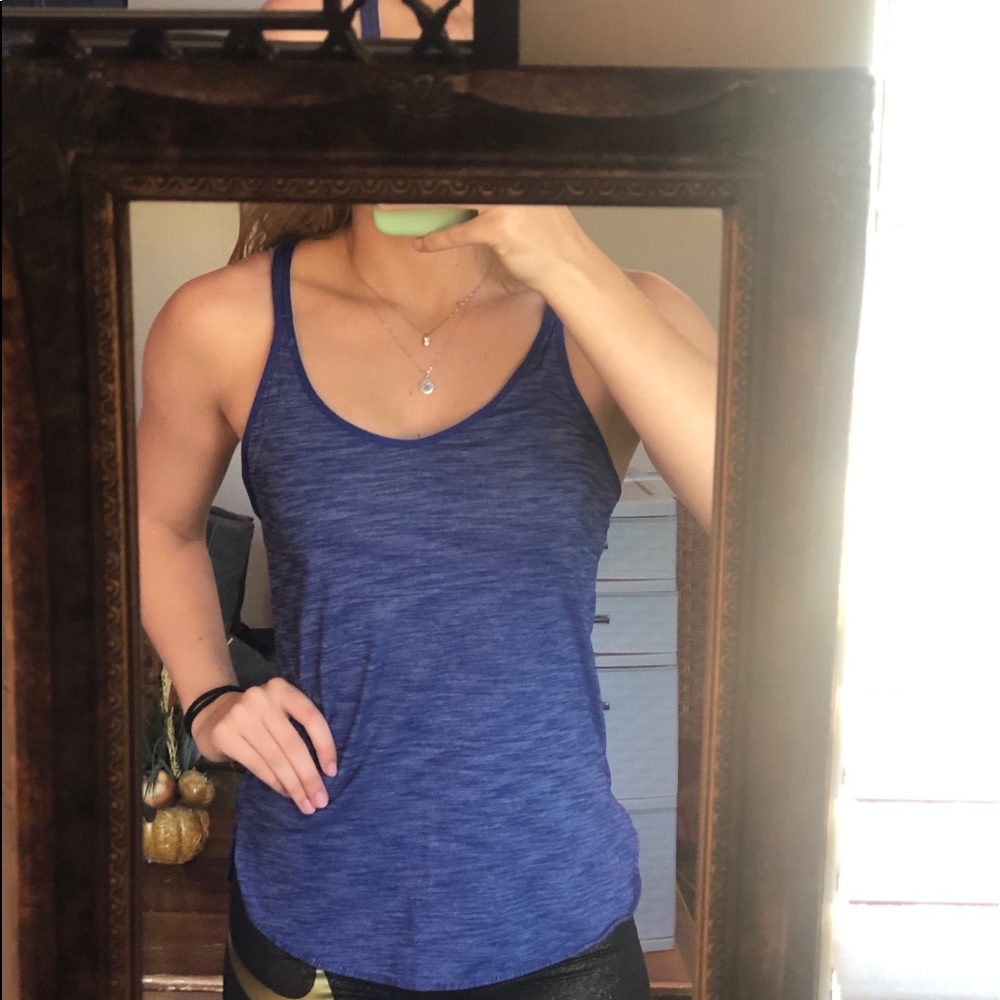 Lululemon Blue Racerback Tank Top